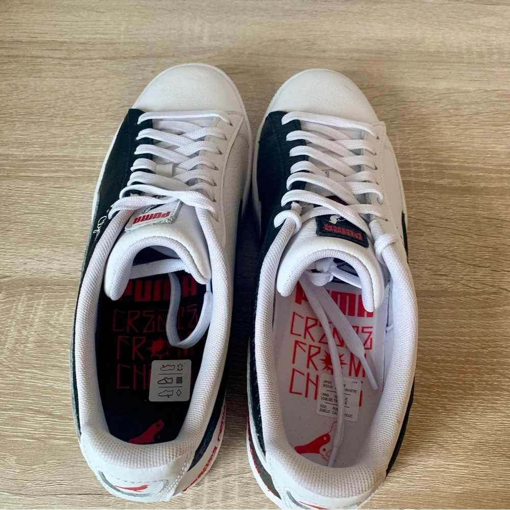 PUMA Clyde x Jeff Staple "Create from Chaos Black & White Sneakers NEW - Picture 5 of 11